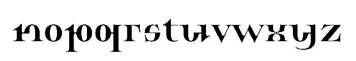 BHVSerif Display Font LOWERCASE