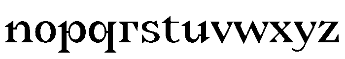 BHVSerif Text Font LOWERCASE