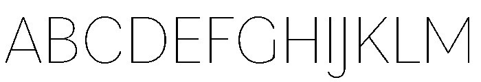 Bilo Thai Extra Light Font UPPERCASE