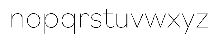 Bilo Thai Extra Light Font LOWERCASE