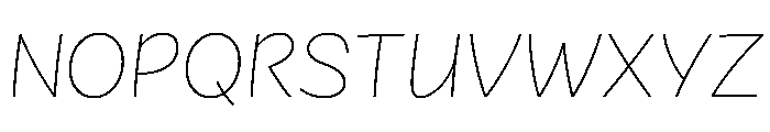 Bisbee Arbc Hair Font UPPERCASE