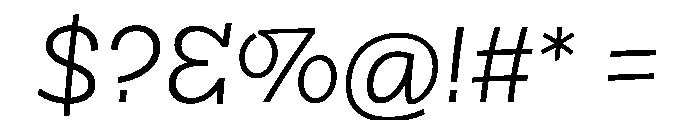Bisbee Arbc Light Font OTHER CHARS