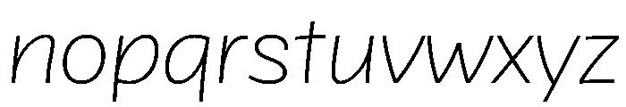 Bisbee Arbc Thin Font LOWERCASE