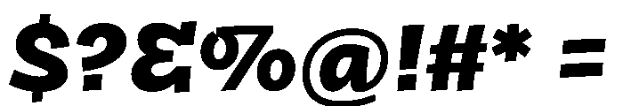 Bisbee Arbc XBold Font OTHER CHARS