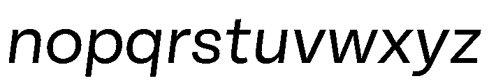 Bisbee Variable Italic Font LOWERCASE