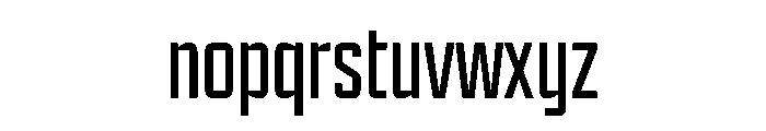 Bitcrusher Variable Extra Light Font LOWERCASE