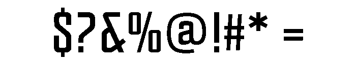 Bitcrusher Variable Medium Font OTHER CHARS