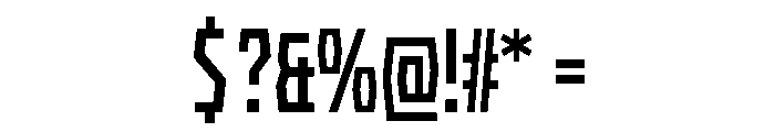 Bitcrusher Variable Semibold Font OTHER CHARS