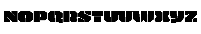 Bite Stencil Font UPPERCASE