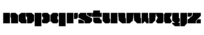 Bite Stencil Font LOWERCASE