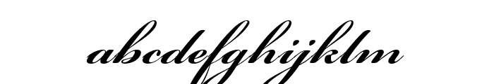 BickhamScriptPro-Bold Font LOWERCASE