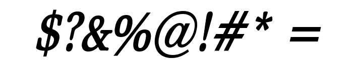 Bid Roman Condensed Bold Italic Font OTHER CHARS