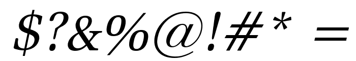 Bid Roman Italic Font OTHER CHARS