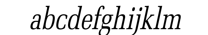 Bid Roman Thin Italic Font LOWERCASE