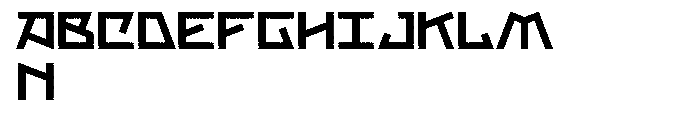 Bikra Plain Font UPPERCASE
