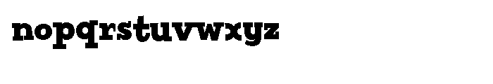 Billy Serif Bold Font LOWERCASE