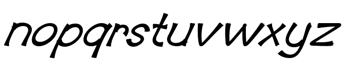 Bisketta-BoldItalic Font LOWERCASE