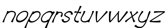 BiskettaItalic Font LOWERCASE