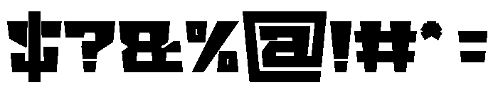 BIG GIANT Bold Font OTHER CHARS