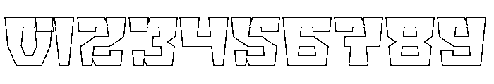BIG GIANT-Hollow Font OTHER CHARS