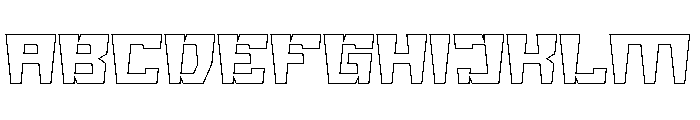 BIG GIANT-Hollow Font UPPERCASE