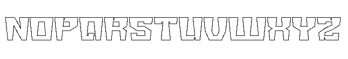 BIG GIANT-Hollow Font UPPERCASE
