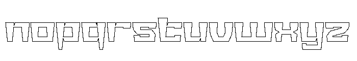 BIG GIANT-Hollow Font LOWERCASE