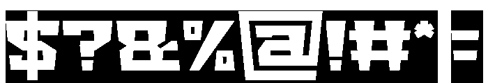 BIG GIANT-Inverse Font OTHER CHARS