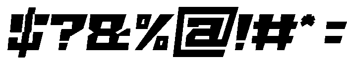 BIG GIANT Italic Font OTHER CHARS
