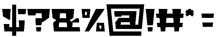 BIG GIANT-Light Font OTHER CHARS