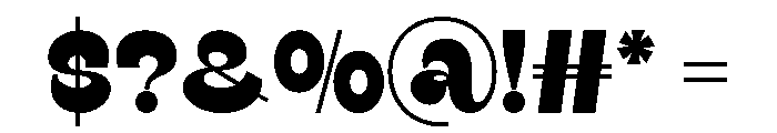 BINED Font OTHER CHARS