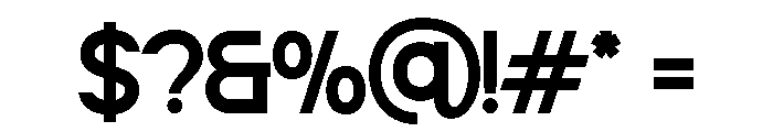 BINSEKA-Bold Font OTHER CHARS