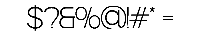 BINSEKA-Light Font OTHER CHARS