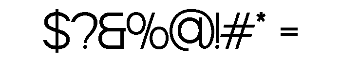 BINSEKA-Regular Font OTHER CHARS