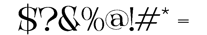BIRCHMORE-Regular Font OTHER CHARS