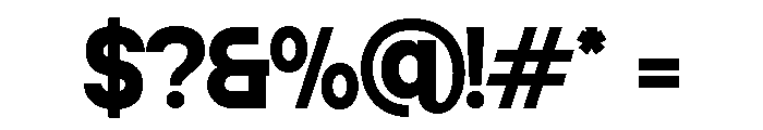 BIUNTU MUIKER Regular Font OTHER CHARS