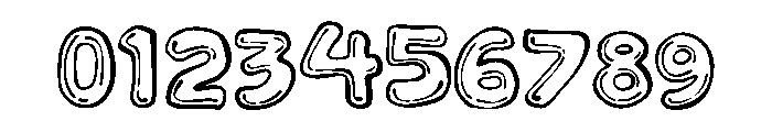 BIZZA WALLS Outline Font OTHER CHARS