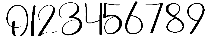 Bianlia Digitaling Font OTHER CHARS
