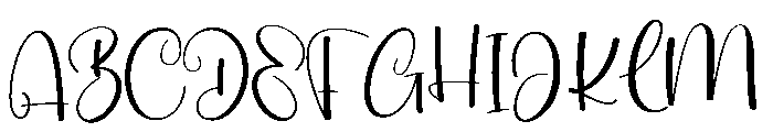Bianlia Digitaling Font UPPERCASE