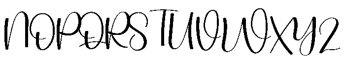 Bianlia Digitaling Font UPPERCASE