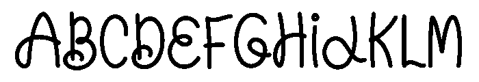 Bibabo Font UPPERCASE