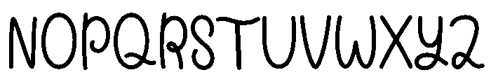 Bibabo Font UPPERCASE