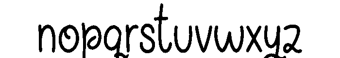 Bibabo Font LOWERCASE