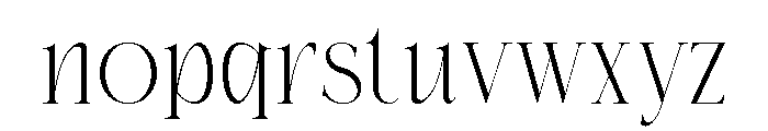 Bidant Font LOWERCASE