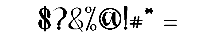 Biduan Font OTHER CHARS