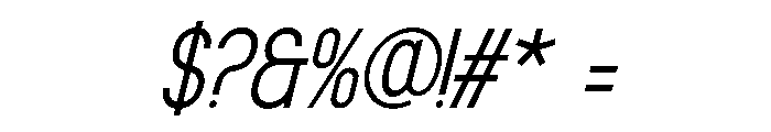Bielchon Italic Font OTHER CHARS
