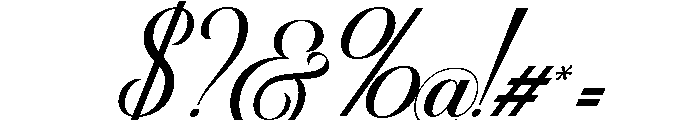 Bienika-Regular Font OTHER CHARS