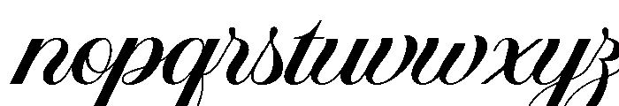 Bienika-Regular Font LOWERCASE