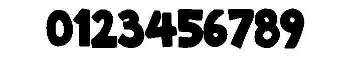 Big Bold Chunky Regular Font OTHER CHARS