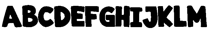 Big Bold Chunky Regular Font UPPERCASE